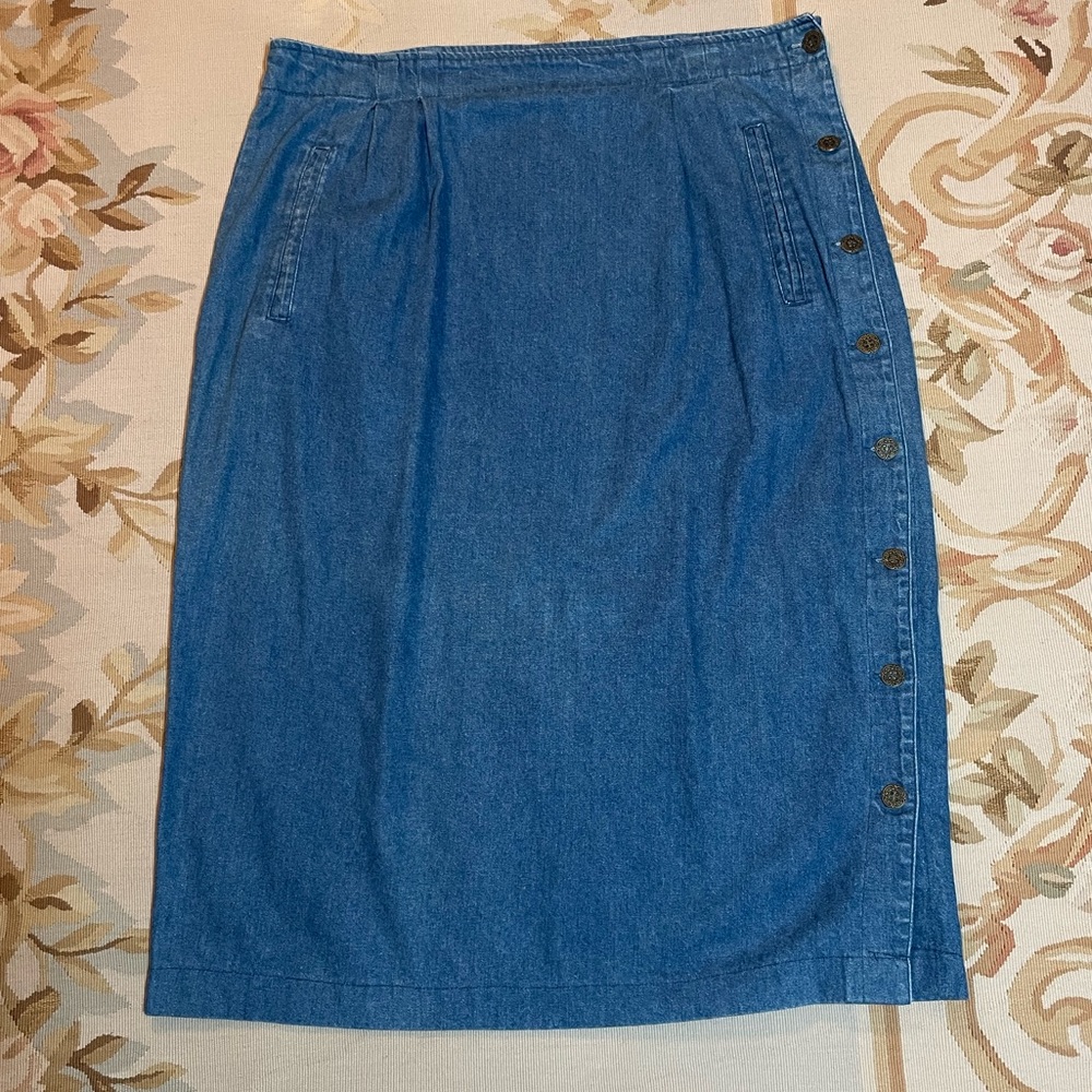 Side button Denim skirt by truly your sport size 16